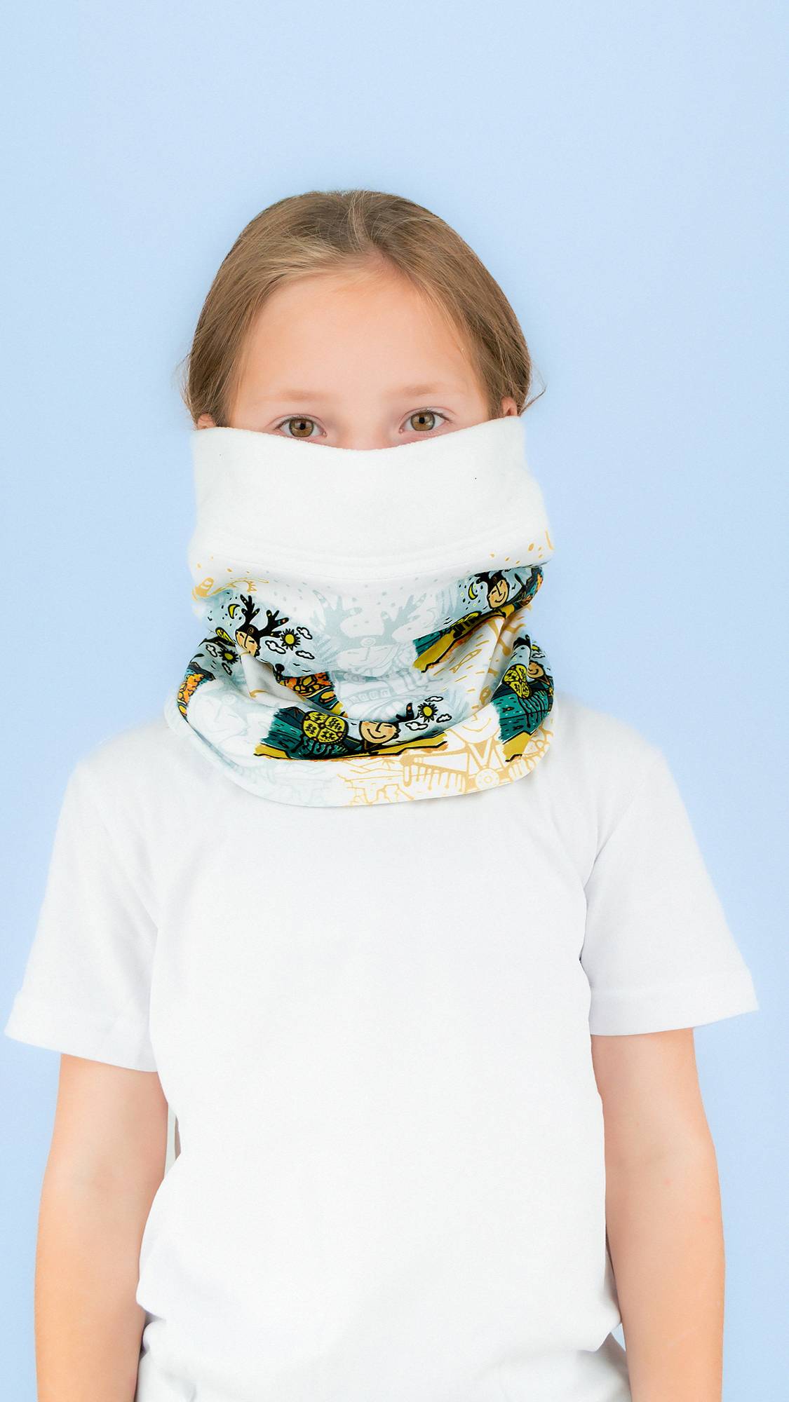 Бафф утепленный ШАМАНЧИК ГЛОБАЛ (белый)