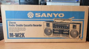 SANYO M - W2K  Radio Cassette Recorder (1983) JAPAN