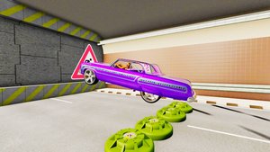 Машина против бетонной стены