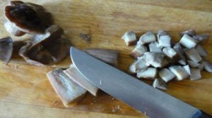 Пирог с грибами и сыром