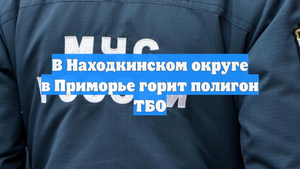 В Находкинском округе в Приморье горит полигон ТБО