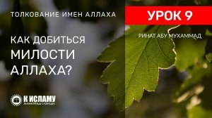 9) Как добиться Милости Всевышнего Аллаха? | Ринат Абу Мухаммад