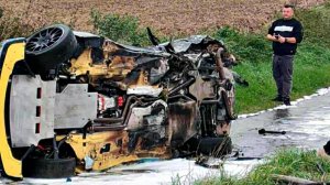 В Польше гонщик сгорел заживо после аварии на ралли
