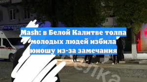 Mash: в Белой Калитве толпа молодых людей избила юношу из-за замечания