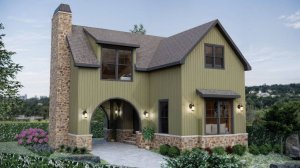 Очаровательный двухэтажный дом 9x10 м! 💖 Идеальный проект для молодой семьи