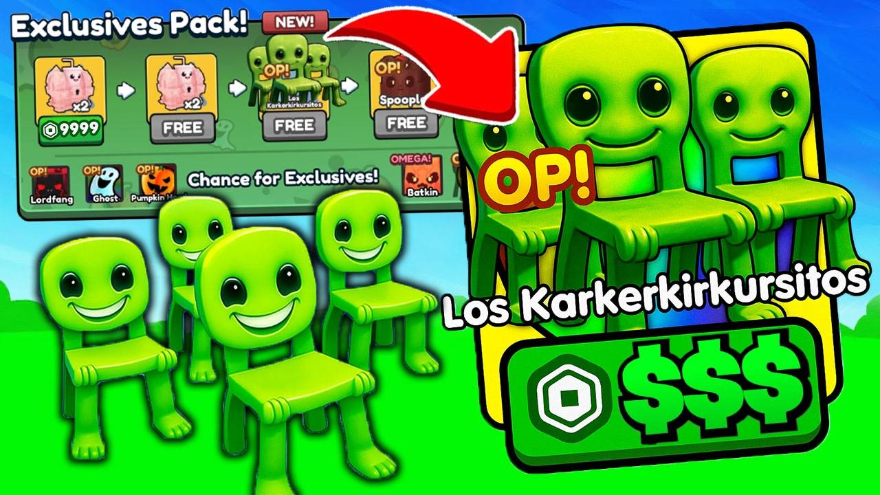 ВЫБИЛ ЗА РОБУКСЫ Los Karkerkirkursitos ИЗ ЭКСКЛЮЗИВНОГО ПАКА В Brainrot Evolution