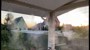 Охлаждение туманом летней террасы