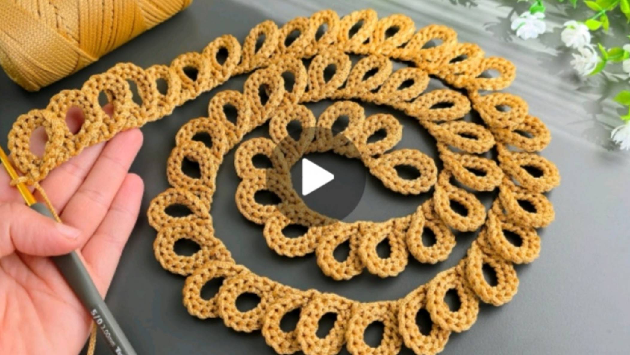 Лента крючком #вязаниекрючком #всевжизнисвязано