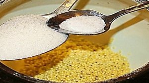 Пшенная каша в чугунке