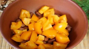 Салат из фасоли с орехами