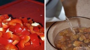 Салат с ветчиной и болгарским перцем