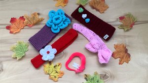 Все навязанные повязки на голову для малышек