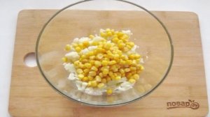 Салат из цветной капусты с крабовыми палочками