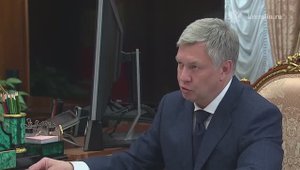 Владимир Путин принял в Кремле губернатора Ульяновской области Алексея Русских, 13 октября 2025 г.