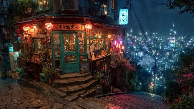 Тихая ночь в  Токио Lo Fi City🌃 Lofi Beats для сна, расслабления Lofi Music Lofi Live Лофи Хип Хоп