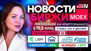 НОВОСТИ MOEX: ОБВАЛ КРИПТЫ! 20 МИЛЛИАРДОВ ЛИКВИДАЦИЙ!