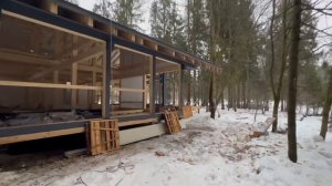 Устройство кровли клик фальц на доме в стиле фахверк 288 м2