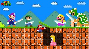 😈Марио и друзья пытаются выжить в злом мире! Но Марио спрятался в бункере!