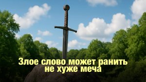 Злое слово может ранить не хуже меча