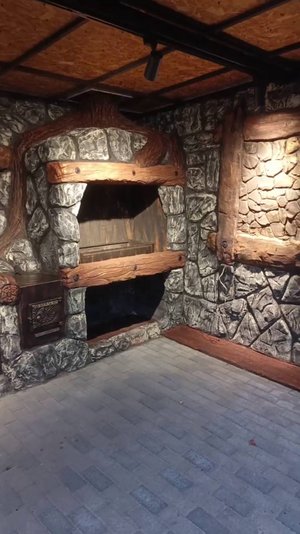 зона барбекю на даче. декор из арт бетона. мастер. ВЕЛЕС столярка.