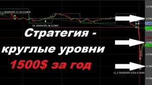 Стратегия - "Круглые уровни". Более 1500 долларов за последний год.