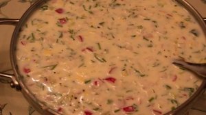 Окрошка с копченой грудкой