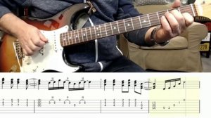 Hybrid Picking (guitar cover,tab,backing track)
