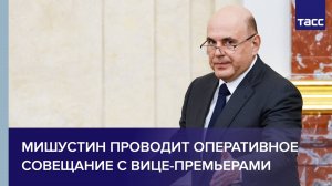 Мишустин проводит оперативное совещание с вице-премьерами