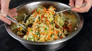 Я могу есть этот Салат каждый день! Вкусный Салат, Простой и Быстрый рецепт! Гости съедают сразу!