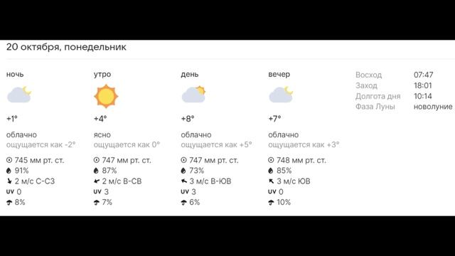 Шархан Осень Прогноз погоды в Минске на 13-26 октября