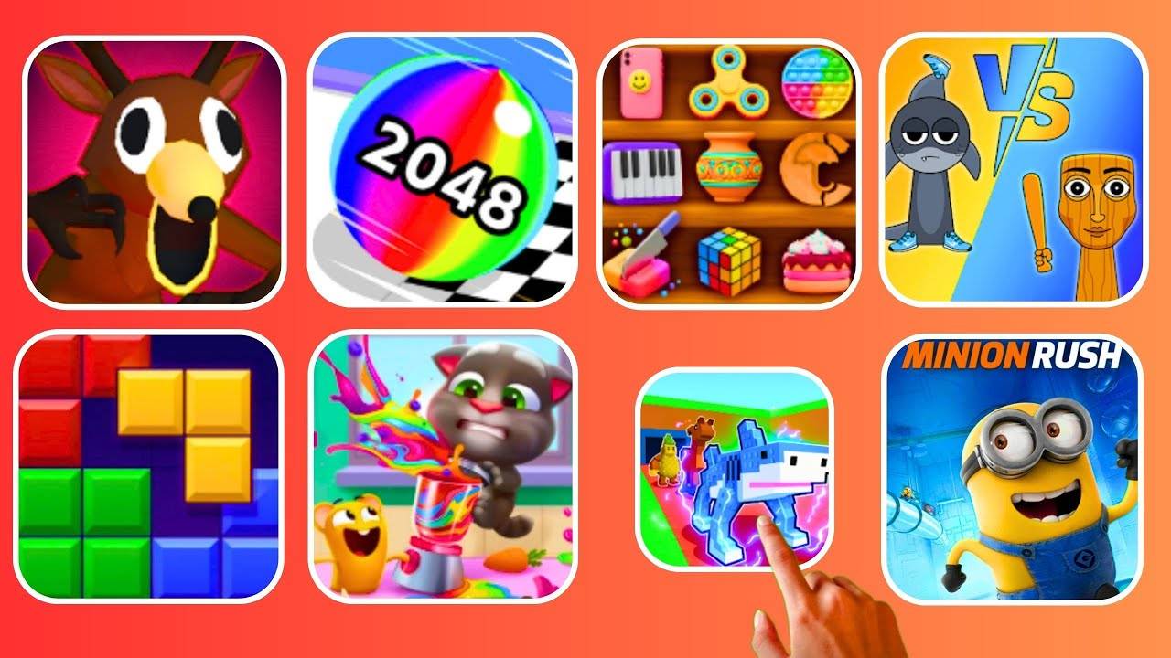 Block Blast, Talking Tom, Steal N Catch The Brainrot, Minion Rush