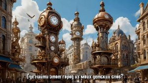 Где найти этот город из моих детских снов?