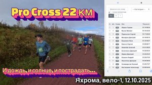 Pro Cross 22 км 2025. И дождь, и солнце, и чуть пострадать…