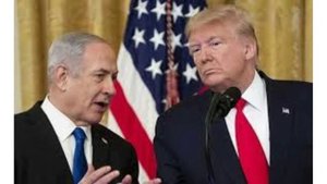 Вот что увидел Трамп из окна самолета, приземляясь в Тель-Авиве
