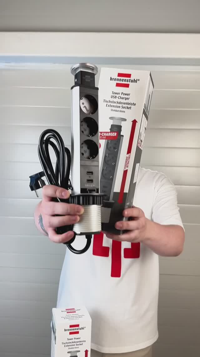 Удлинители-башни 2м встраиваемые в столешницу(3 роз,H05VV-F 3G1.5 и 2USB, H05VV-F 3G1.5)BRENNENSTUHL смотреть онлайн