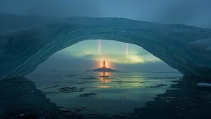 Bridge of Frozen Light ❄️ 2-Hour Ethereal Ambience | Aurora Sea & Silent Monument |Weightless|Sci-Fi
