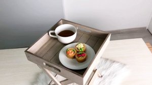Складной столик-поднос ПЬЕГЕВОЛЕ, дерево, бежевый, 36х30 см, HZ1930660