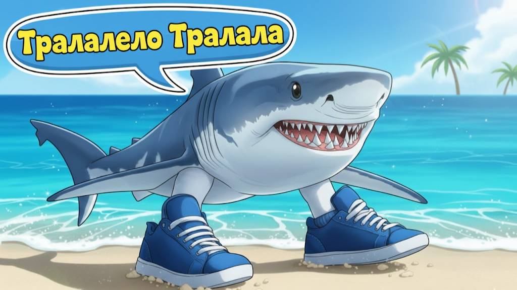 ТРАЛАЛЕРО ТРАЛАЛА / ПЕСНЯ КЛИП про акулёнка Tralalero Tralala смотреть онлайн