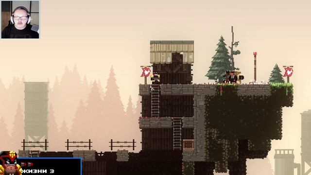 Пиксельный Марафон. Broforce #9 Boss Rail Fortress