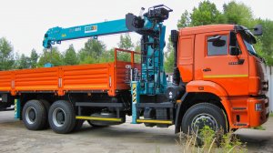 Бортовой автомобиль КАМАЗ 6520 с КМУ HKTC HLC-8016L