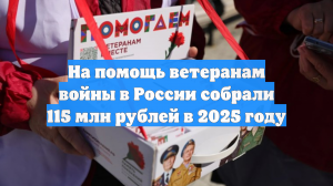 На помощь ветеранам войны в России собрали 115 млн рублей в 2025 году