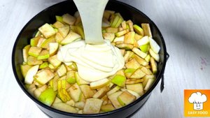 Много яблок? Скорее готовь тот самый заливной пирог! Улетает со стола, очень простой РЕЦЕПТ