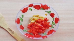 Салат с яйцом и ветчиной