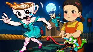 Помогите!😱 Капуччино в опасности! Кукла-кальмар против Ассасино ⚔️💥| Игра с мозгами и кальмарами