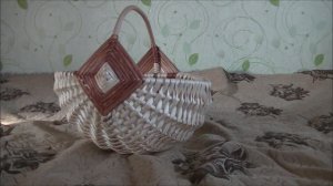 Плетение белорусской корзины из ивового прута