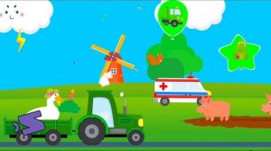 Учим Буквы и Цифры вместе с животными и шариками #4/ Развивающий мультфильм смотреть для самых мален