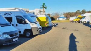 Парковка зимующих Автодомов в Сочи, январь 2024