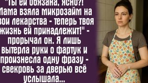 ''Ты ей обязана, ясно_! Мама взяла микрозайм на твои лекарства — теперь твоя жизнь ей принадлежит!''