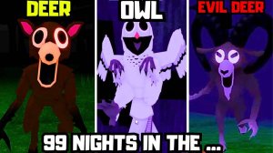 99 ночей в лесу - ОЛЕНЬ против СОВЫ и БАРАНА / JUMPSCARES