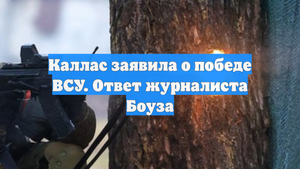 Каллас заявила о победе ВСУ. Ответ журналиста Боуза
